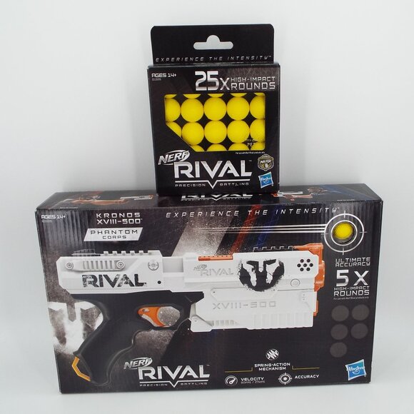 Nerf Rival Phantom Corps Kronos XVIII-500 Hasbro Blaster with Extra Rounds - Picture 1 of 16